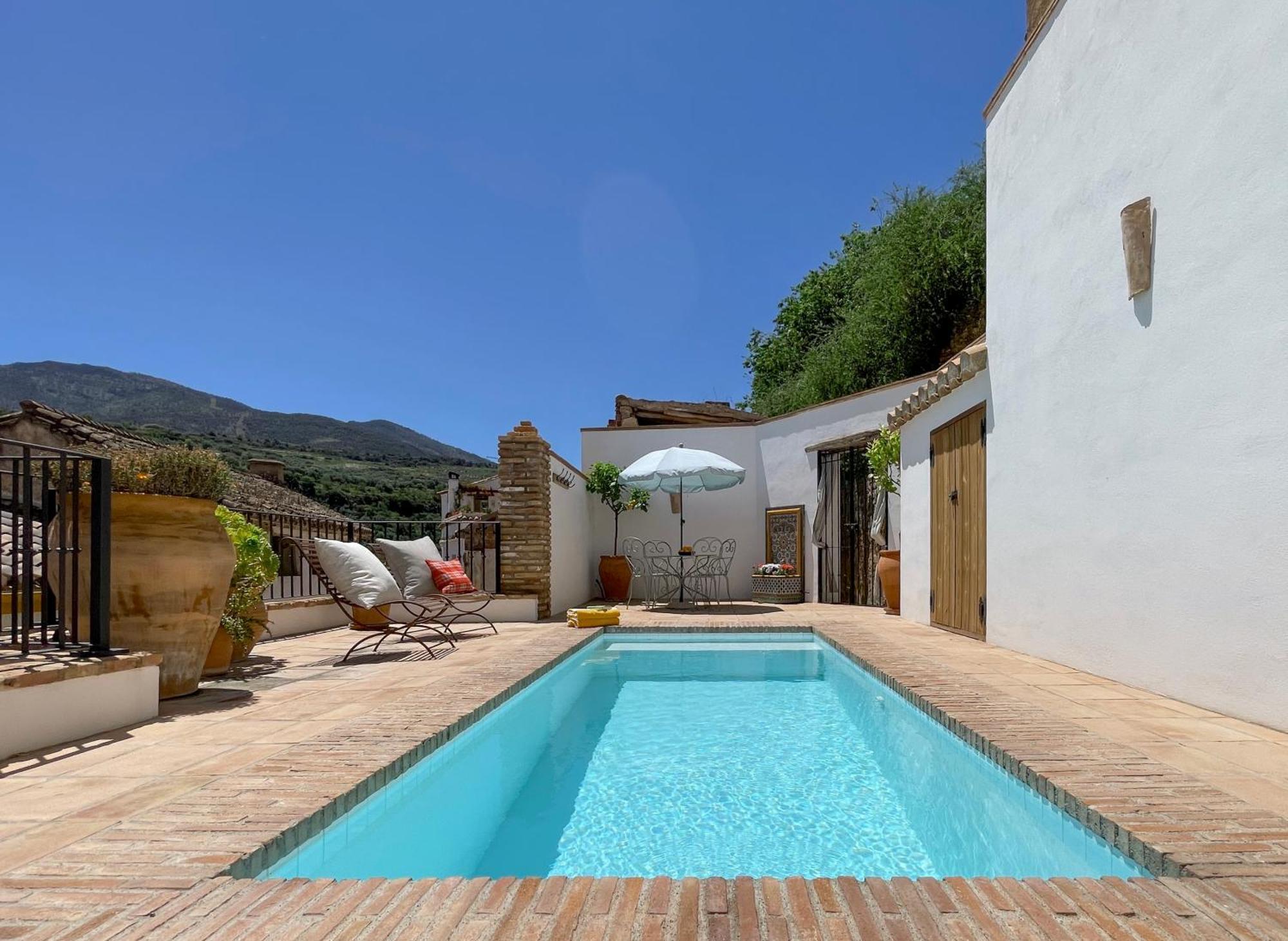 Stunning Spanish White Village Home Private Pool Stunning Views Saleres Buitenkant foto